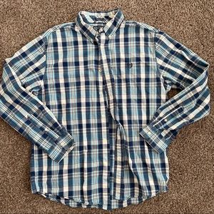 Vintage Chaps plaid flannel button up